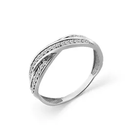 Кольцо из красного золота с фианитами 1000187