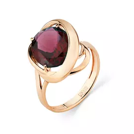 Кольцо из красного золота с гранатом 01-3-079-7000-010