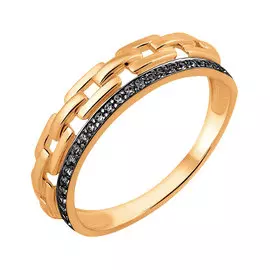 Кольцо из красного золота с наношпинелью 11-1872-11-61