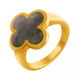 Кольцо из красного золота с перламутром 018830/585ж