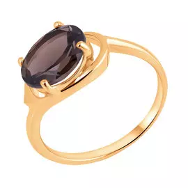 Кольцо из красного золота с раухтопазом 11-1650-11-09