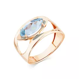 Кольцо из красного золота с топазом 01-3-026-0100-010