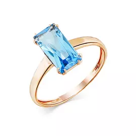 Кольцо из красного золота с топазом 01-3-116-1300-010