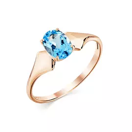 Кольцо из красного золота с топазом 01-3-127-1300-010