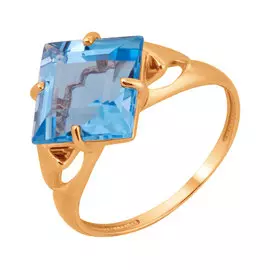 Кольцо из красного золота с топазом 11-0113-11-10