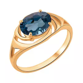 Кольцо из красного золота с топазом london 11-1660-11-15