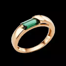 Кольцо из красного золота с турмалинами ситаллами 009641-1390