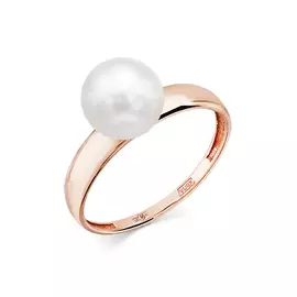 Кольцо из красного золота с жемчугом 01-3-118-0500-010