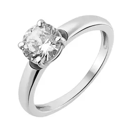 Кольцо из серебра куб. цирконий 33-11075