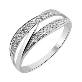 Кольцо из серебра куб. цирконий 33-11648