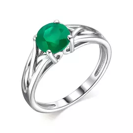 Кольцо из серебра с агатом 01-1930/00АГ-00