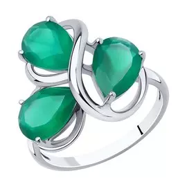 Кольцо из серебра с агатом 94-310-00439-1