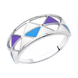 Кольцо из серебра с эмалью 94-110-00734-1