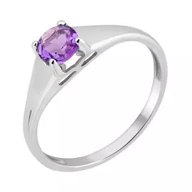 Кольцо из серебра с аметистом 11-1366-23-07