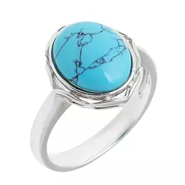 Кольцо из серебра с бирюзой 1433930272