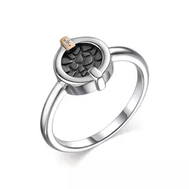 Кольцо из серебра с бриллиантом 01-2347/000Б-00