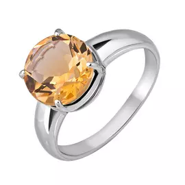 Кольцо из серебра с цитрином 11-0093-23-12