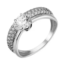 Кольцо из серебра с фианитами 11-0039-23-01