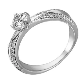 Кольцо из серебра с фианитами 11-0395-23-01