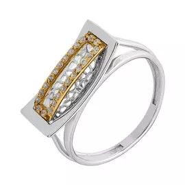 Кольцо из серебра с фианитами 11-0396-23-01