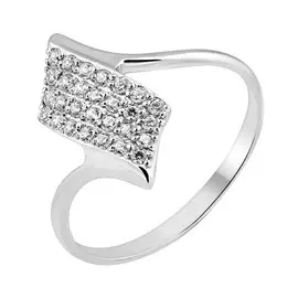 Кольцо из серебра с фианитами 11-0487-23-01