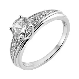 Кольцо из серебра с фианитами 11-0595-23-01