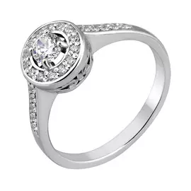 Кольцо из серебра с фианитами 11-0606-23-01