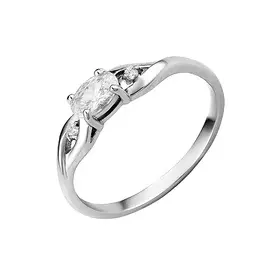 Кольцо из серебра с фианитами 11-0789-23-01