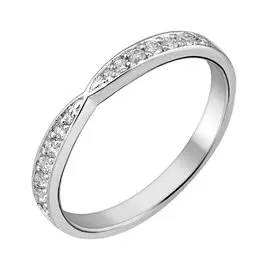 Кольцо из серебра с фианитами 11-0914-23-01