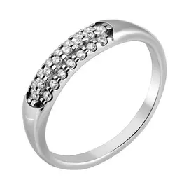Кольцо из серебра с фианитами 11-1157-23-01