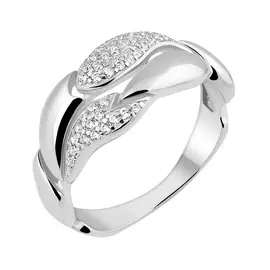 Кольцо из серебра с фианитами 11-1462-23-01