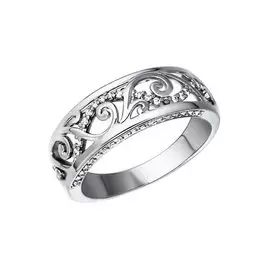 Кольцо из серебра с фианитами 94011068