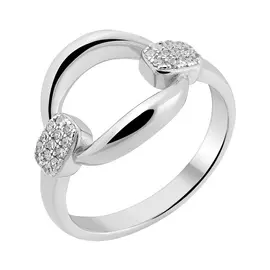 Кольцо из серебра с фианитами B17844R
