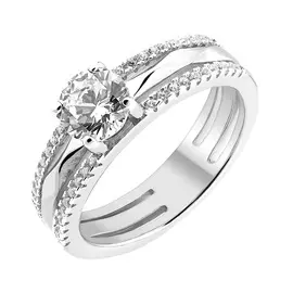 Кольцо из серебра с фианитами B18301R