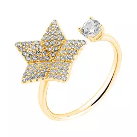 Кольцо из серебра с фианитами И1-1287-27-01