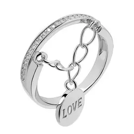 Кольцо из серебра с фианитами И1-1484-23-01