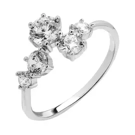 Кольцо из серебра с фианитами И1-1634-23-01