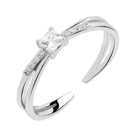 Кольцо из серебра с фианитами И1-1684-23-01