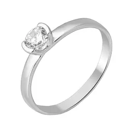 Кольцо из серебра с фианитом 11-0615-23-01