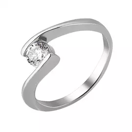 Кольцо из серебра с фианитом 11-0635-23-01