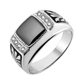 Кольцо из серебра с фианитом 152070/1