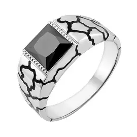 Кольцо из серебра с фианитом 152622/1