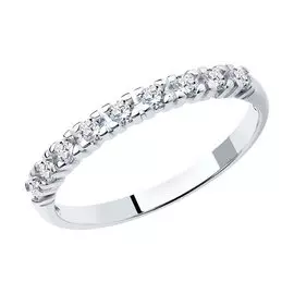 Кольцо из серебра с фианитом 94012743