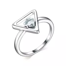 Кольцо из серебра с горным хрусталём 01-1846/00ГХ-00
