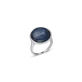 Кольцо из серебра с кианитом с родированием 1432930209