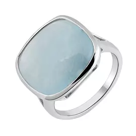 Кольцо из серебра с кошачим глазом с родированием И1-1164-23-61