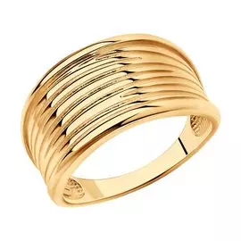 Кольцо из серебра с позолотой 93010856