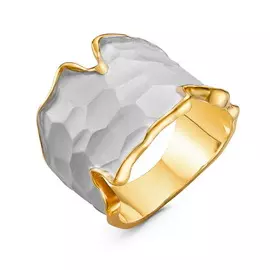 Кольцо из серебра с позолотой R-0157W