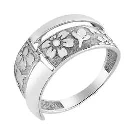 Кольцо из серебра с родированием 54441