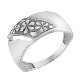 Кольцо из серебра с родированием 54444